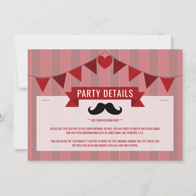 Detalhe de Aniversário para Poster de Circo Clássi (Frente)