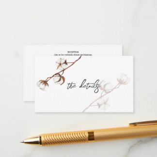 Detalhe de informação de casamento rústico de algo