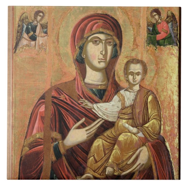 Detalhe de Madonna e da criança do Iconostas (Frente)