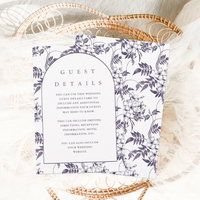 Detalhe do Convidado de Casamento Floral Roxo Eleg (Criador carregado)