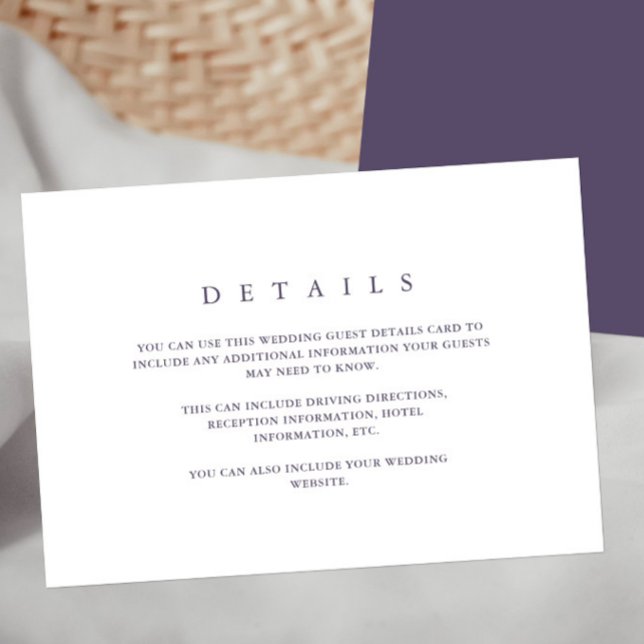 Detalhe do Convidado do Tipo Roxo Mínimo Moderno (Criador carregado)