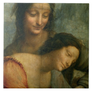 Detalhe do Virgin e do St Anne do Virgin