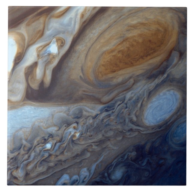 Detalhe ponto vermelho da atmosfera de Jupiter de (Frente)