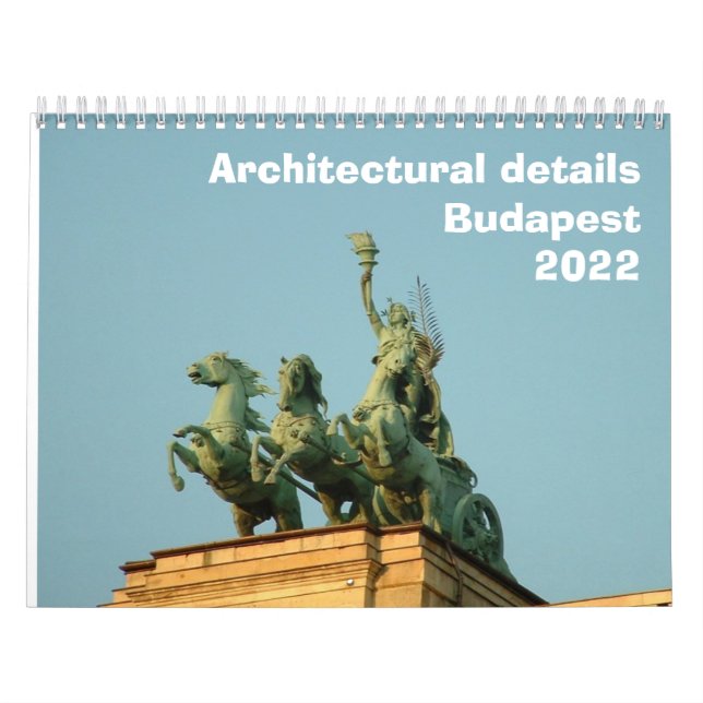 Detalhes arquitetônicos - Budapeste - Calendário 2 (Capa)