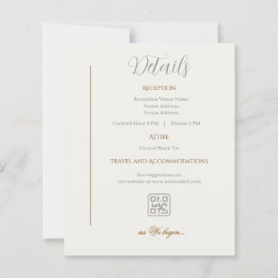 Detalhes Cartão Casamento Minimalista