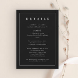 Detalhes Clássicos de Casamento Preto e Branco
