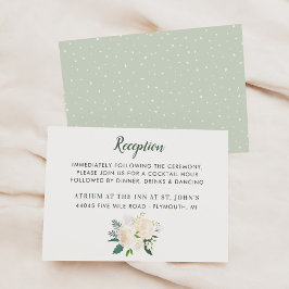 Detalhes Clássicos do Convite de Recepção Floral S