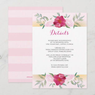 Detalhes Conjunto de Convites de casamento Florais