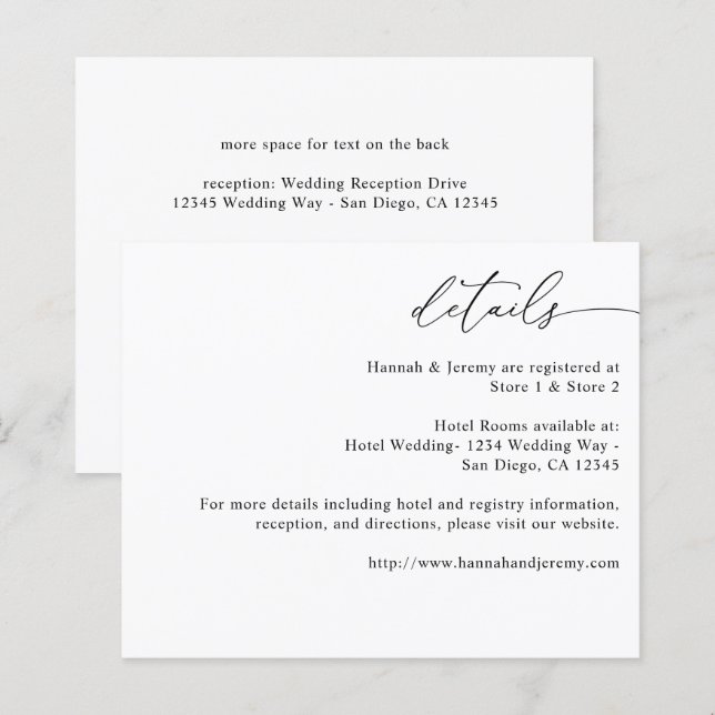 Detalhes da Caligrafia Moderna Preta e Branca do O (Frente/Verso)