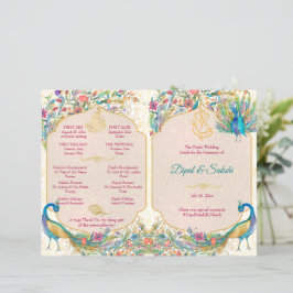 Detalhes da cerimônia de casamento hindu do pavão 