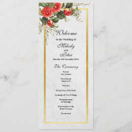 Detalhes da Cerimônia de Casamento Menu Natal Verm