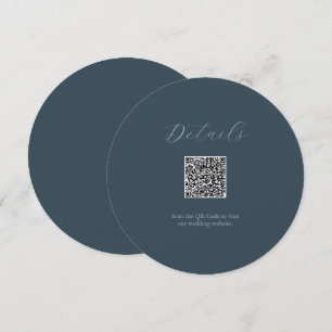 Detalhes da cinza Cartão de código QR Convites emp