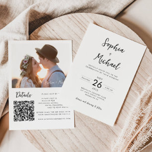 Detalhes da Fotografia de Orçamento QR Convite de 