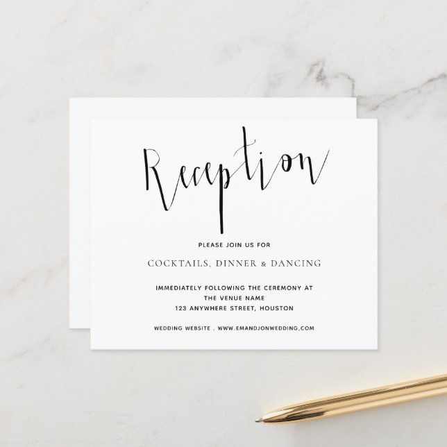 Detalhes da Recepção Elegante dentro do Orçamento  (Frente/Verso In Situ)