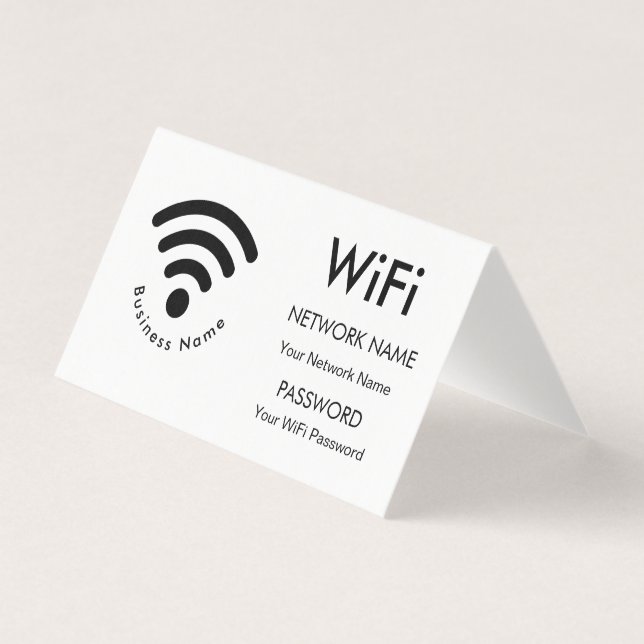 Detalhes da Wifi de Nome Comercial Personalizado (Frente)