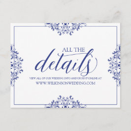 Detalhes de Casamento / Cartão de Informação | Nad