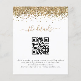 Detalhes de Casamento de Código QR do Código de Gl