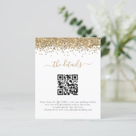 Detalhes de Casamento de Código QR do Código de Gl