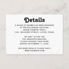 Detalhes de Casamento Minimalista | Informação Mod
