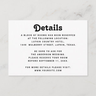 Detalhes de Casamento Minimalista Informação Mod