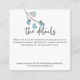 DETALHES DE INFORMAÇÃO DE CASAMENTO DE Eucalipto T