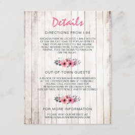 Detalhes de Inserção de Casamento Country Floral e