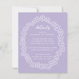 Detalhes de Noiva com Grinalda Floral Lavanda Econ