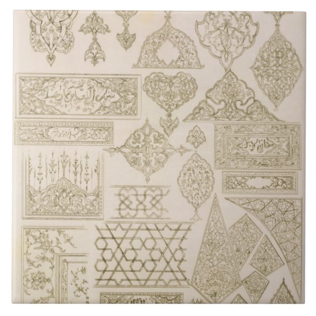 Detalhes de ornamentação para os braços, beiras, (Frente)