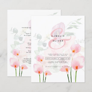 Detalhes de RSVP QRCode de Casamento Floral de Lil