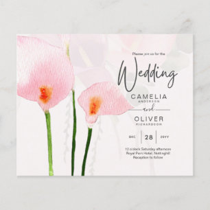 Detalhes de RSVP QRCode de Casamento Floral de Lil