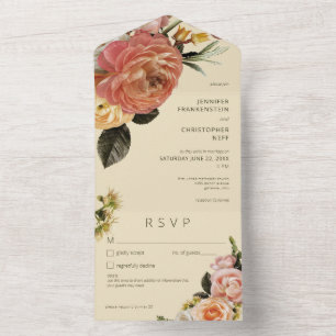 Detalhes do Amarelo Floral Moderno Peach Mimosa