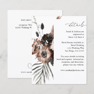 Detalhes do Boho Floral Preto e Natural