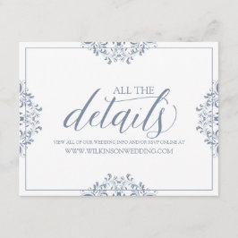 Detalhes do Casamento / Cartão de Informações | Na