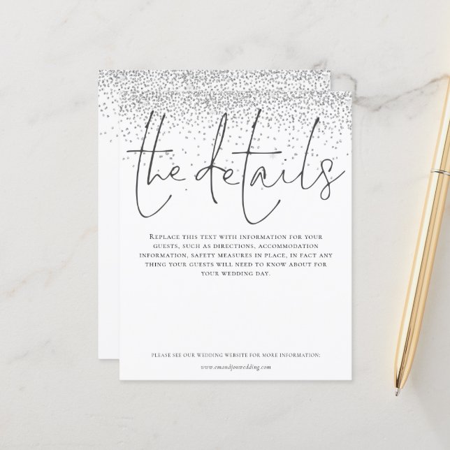 Detalhes do Casamento de Orçamento Gabinete de Gli (Frente/Verso In Situ)