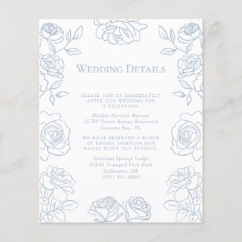 Detalhes do casamento dos Rosas franceses azuis e