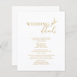 Detalhes do Casamento Dourado e Branco do Branch M