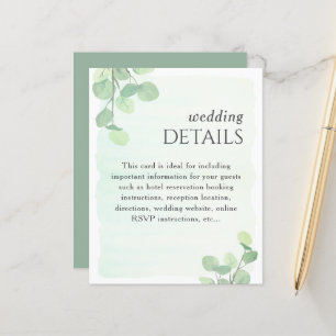 Detalhes do Casamento Eucalyptus Greenery Watercol