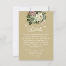 Detalhes do Casamento Floral Verde e Branco Elegan