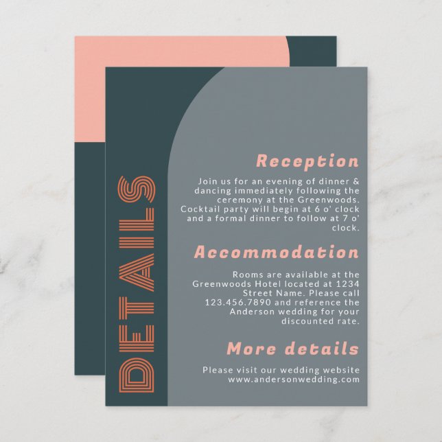 Detalhes do Casamento Retroativo do Arco do Groovy (Frente/Verso)