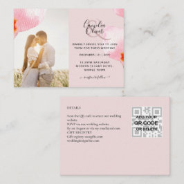 Detalhes do código QR do Convite de casamento de f