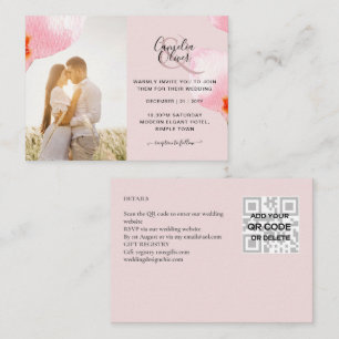 Detalhes do código QR do Convite de casamento de f