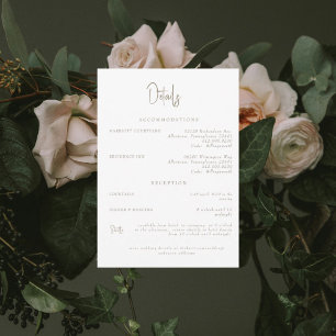 Detalhes do Convite de Casamento Branco