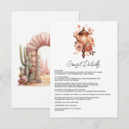 Detalhes do Convite de Casamento Floral Boho Rústi
