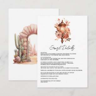 Detalhes do Convite de Casamento Floral Boho Rústi