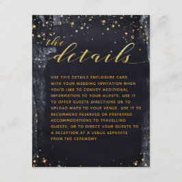 Detalhes do Convite de Casamento Noite Estrelada D