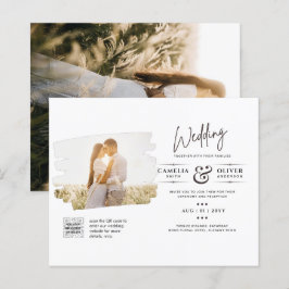 Detalhes do Convite de casamento RSVP de CÓDIGO QR