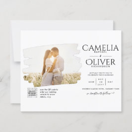 Detalhes do Convite de casamento RSVP de CÓDIGO QR