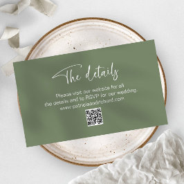 Detalhes do Convite de Casamento RSVP Online QR