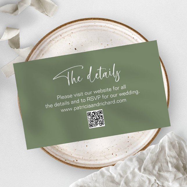 Detalhes do Convite de Casamento RSVP Online QR (Criador carregado)