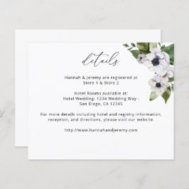 Detalhes do Floral Branco da Anemia Orçamental